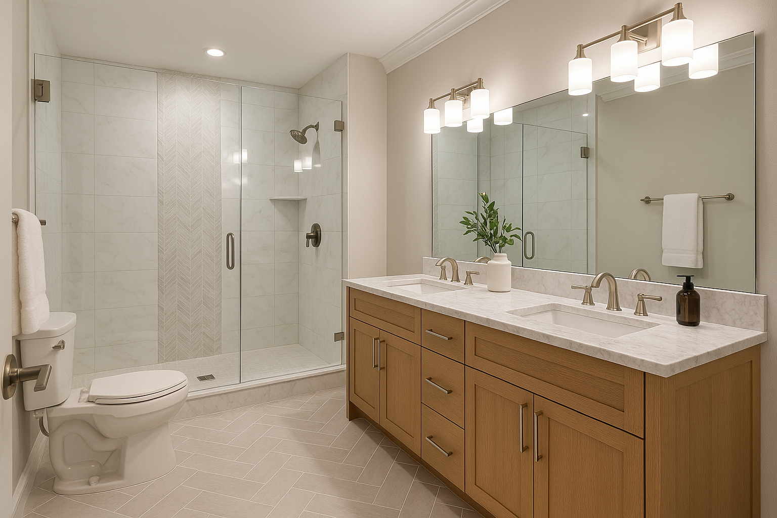 Bathroom Remodeling:
Full bathroom renovation